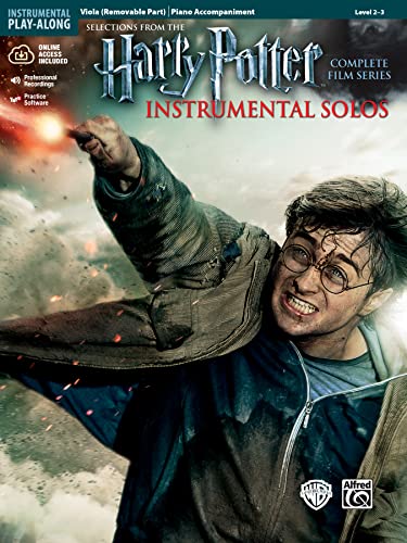 Harry Potter Instrumental Solos for Strings - Viola: Selections from the Complete Film Series (& Online Audio) (Alfred's Instrumental Play-along, Level 2-3) von Alfred Music